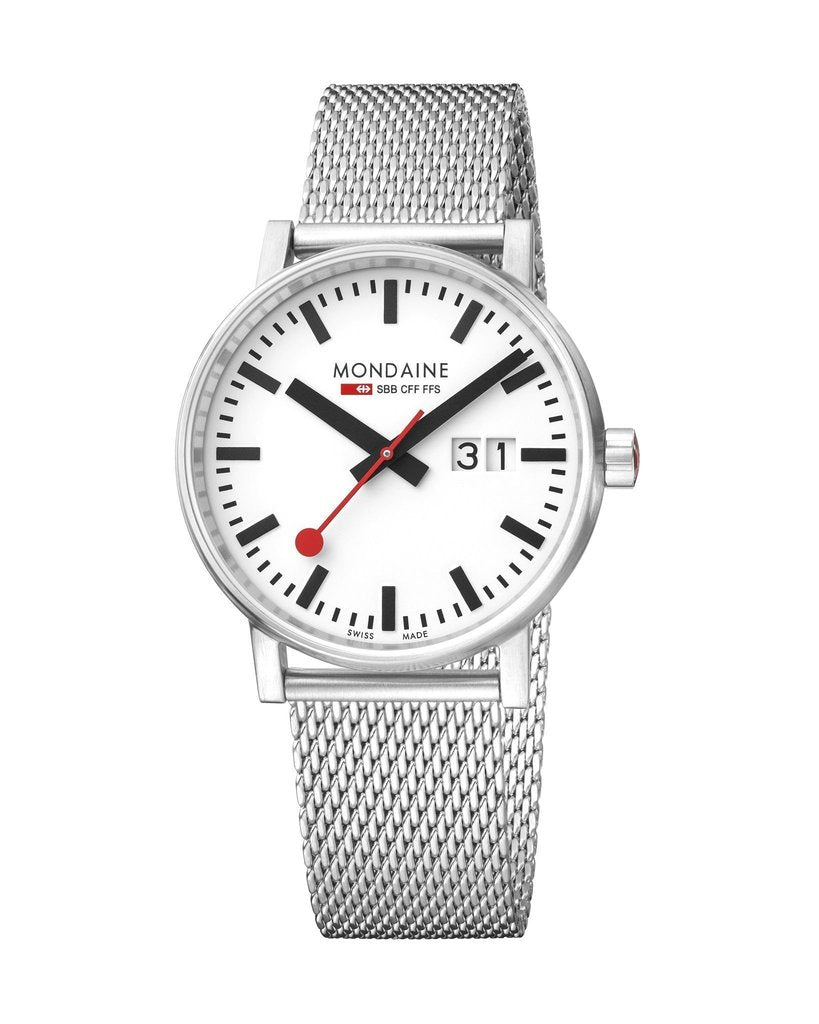 Mondaine  evo2 40mm, Sapphire crystal & Big Date