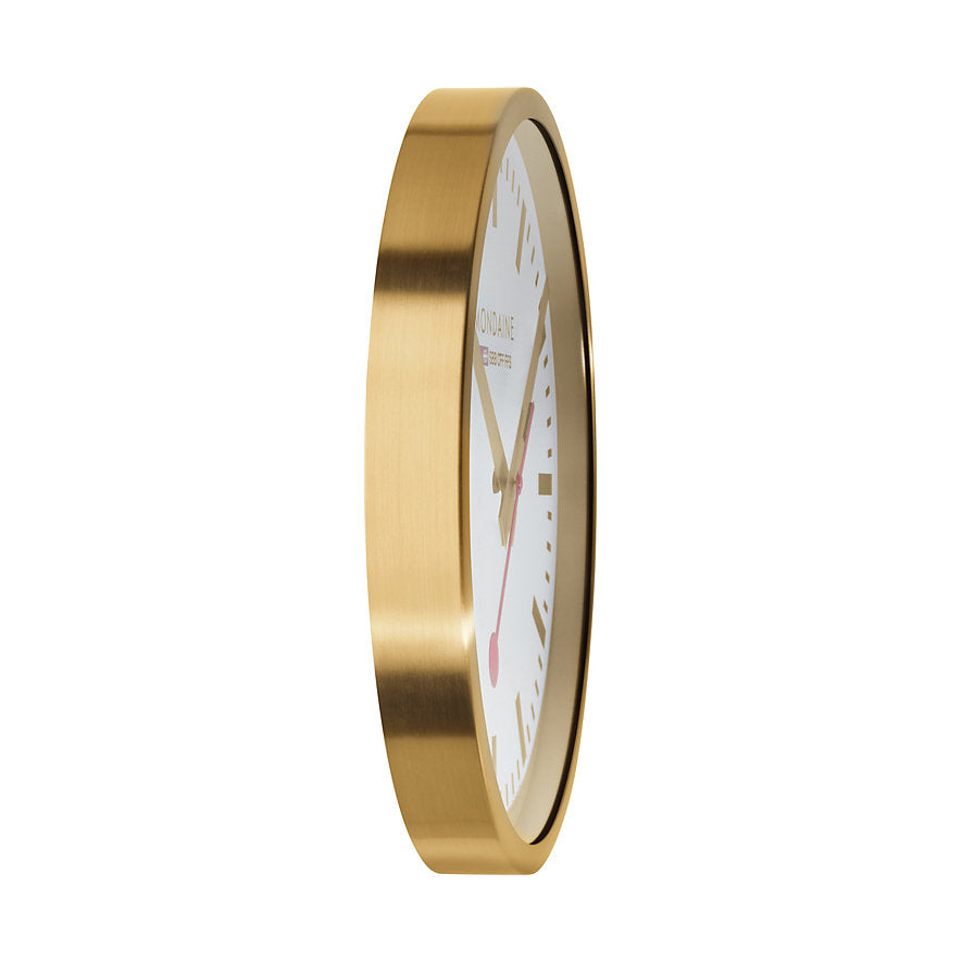 Mondaine Clock GOLD 40 cm