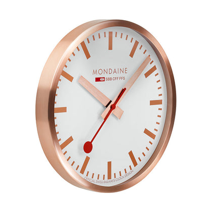 Mondaine Clock COPPER 25 cm