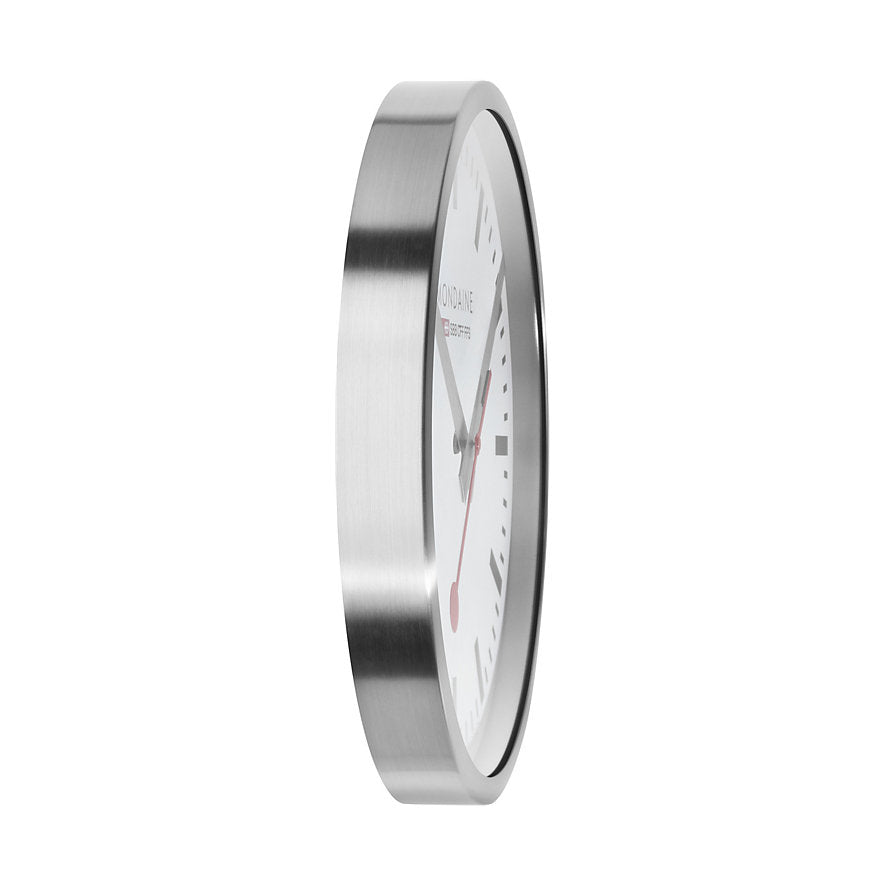 Mondaine Clock SILVER 40 cm