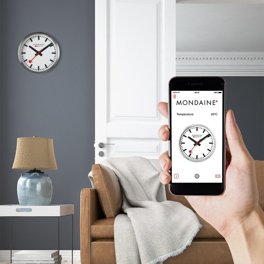 Mondaine smart stop2go store wall clock